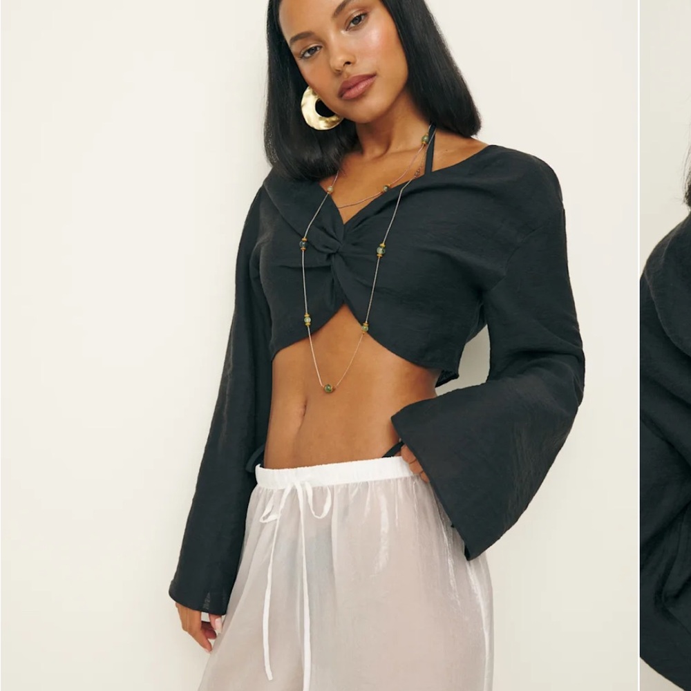 Reformation Keegan Top Black - Size S